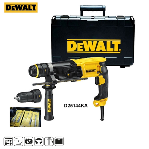 Bộ Máy Khoan Búa Dewalt D25144KA-B1 3 Chức Năng