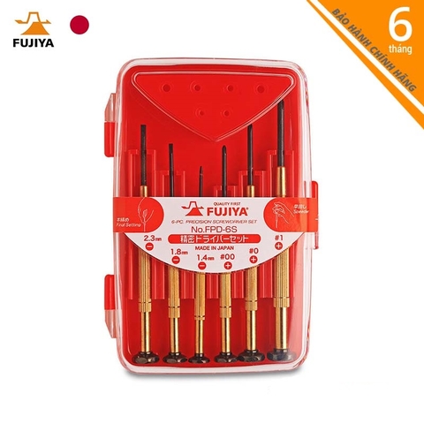 Bộ tua vít chính xác Fujiya FPD-6S 6 chi tiết