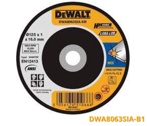 Đá cắt Inox 125mm DeWalt DWA8063SIA-B1