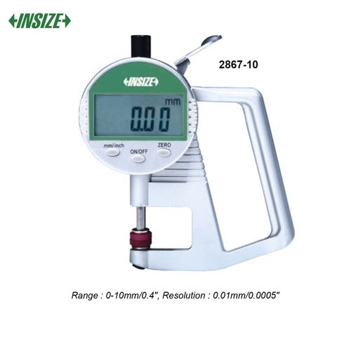 Đồng hồ đo độ dày điện tử Insize 2867-10