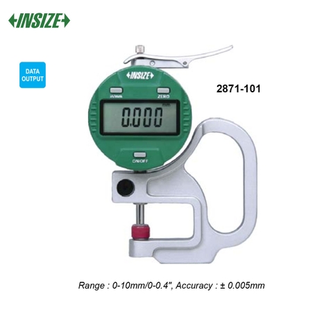 Đồng hồ đo độ dày điện tử Insize 2871-101