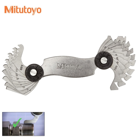 Mitutoyo 188-121 Bộ dưỡng đo bước ren 18 lá 0.4~7mm