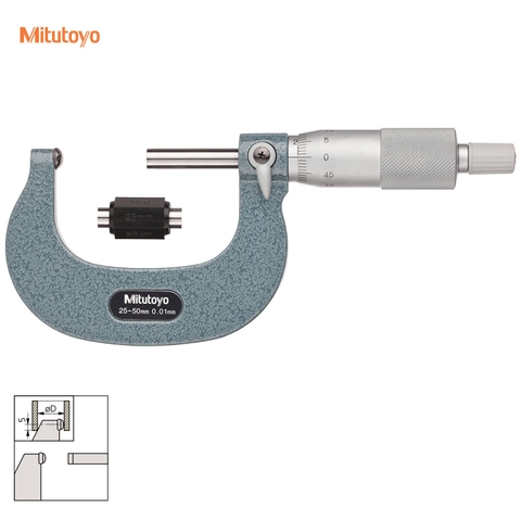 Panme cơ đo ngoài Mitutoyo 115-116 đo độ dày thành ống