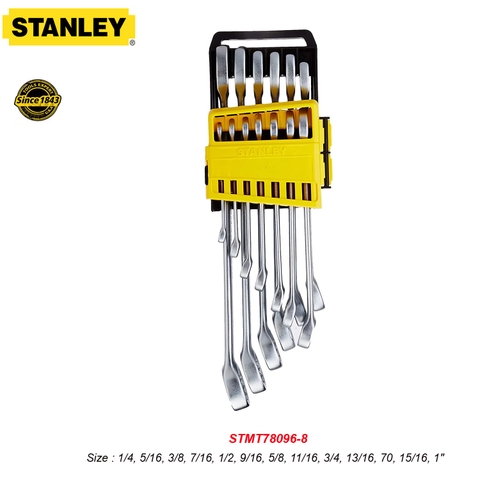 Bộ cờ lê hệ inch vòng miệng 1/4~1" Stanley STMT78096-8