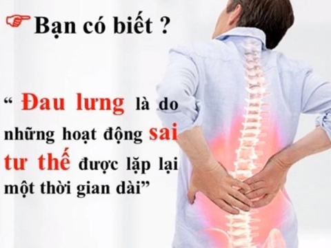Một số lưu ý trong hoạt động hàng ngày để tránh bị đau lưng, bảo vệ cột sống khỏe mạnh !