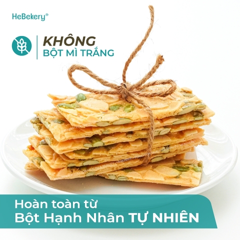 Bánh Ngói Hạnh Nhân Ăn Kiêng Siêu Hạt Keto - Hộp Tiện Lợi 160g