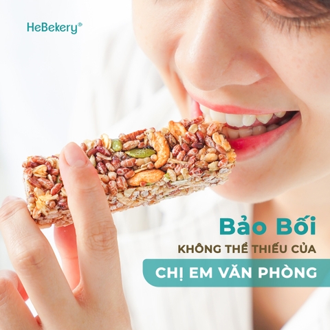 Thanh Ngũ Cốc Crunchy Granola Bar Không Đường Tinh Luyện Hebekery - 200g