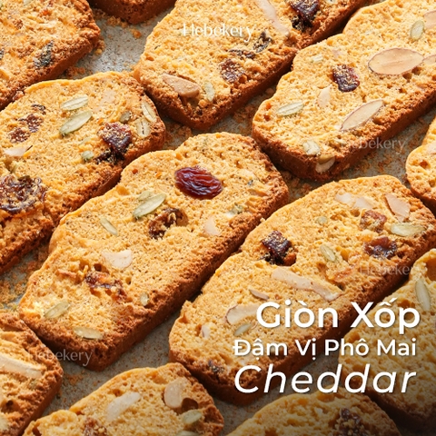 [Hộp 300gr] Biscotti Nguyên Cám Low Calories 4 Vị - Bánh Ngũ Cốc Nướng Ăn Kiêng Lành Mạnh