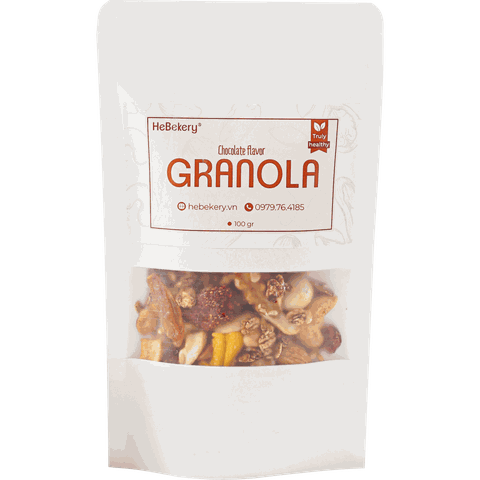 Granola Truly Healthy Hebekery Chocolate