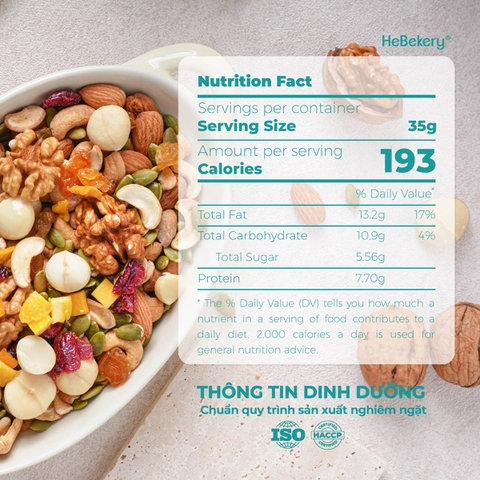 Hạt Dinh Dưỡng Mix Nuts 8 Loại - Ngũ Cốc Hạt Dinh Dưỡng Cho Mẹ Bầu