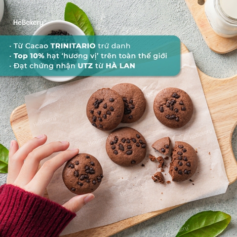 Bánh cookie được làm từ loại Cacao Trinitario Trứ Danh