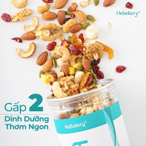 Granola Siêu Hạt 3 Vị Truyền Thống, Choco, Matcha - Ngũ Cốc Ăn Vặt Dinh Dưỡng Cao Cấp Ăn Kiêng Lành Mạnh by Hebekery
