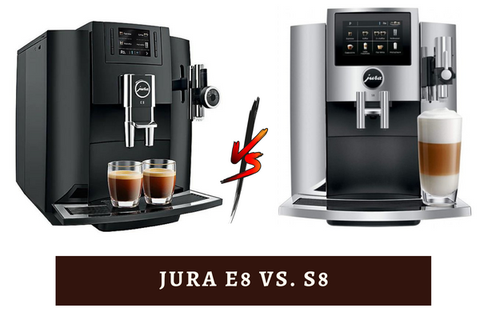 So sánh các máy pha cà phê tự động tầm trung phổ biến của Jura E8 và S8:
