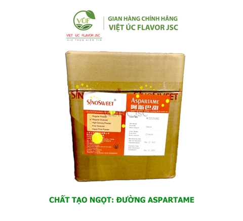 Đường Aspartame là một loại chất làm ngọt tổng hợp được sử dụng rộng rãi trong ngành thực phẩm và đồ uống. Đây là một chất làm ngọt có lượng calo thấp hoặc không có calo, do đó phù hợp cho những người đang theo chế độ ăn kiêng hoặc muốn giảm cân.