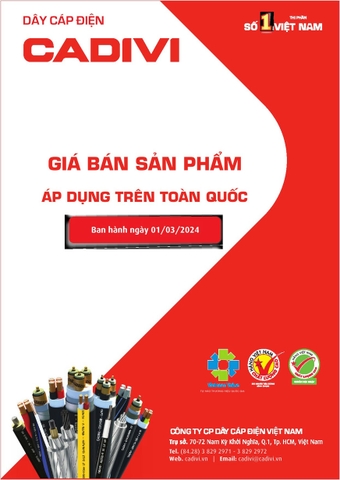 Bảng giá Cadivi 2024