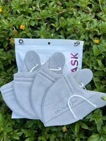 Khẩu trang 9a 4 lớp kháng khuẩn - xám 100 cái