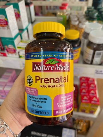 Bầu Mỹ Prenatal Multi + DHA Nature made