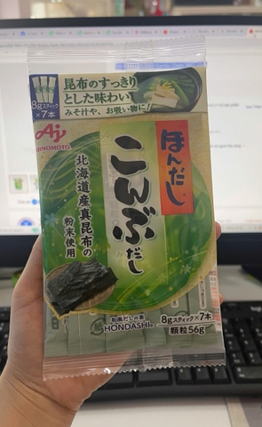 Bột Nêm Tảo Biển Kombu Dashi 56G (Gói) ( T7/2026)