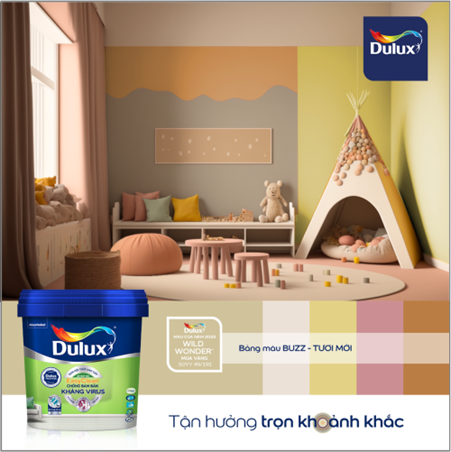 Tổng hợp một số bảng màu sơn Dulux trong nhà hot 2023