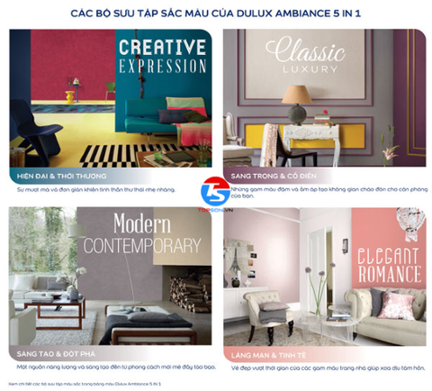 Tổng hợp các dòng sơn Dulux màu trắng bền đẹp với thời gian