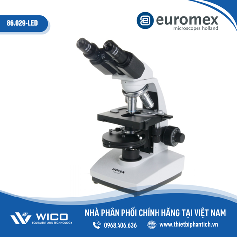Kính hiển vi sinh học Euromex 86.029-LED | Độ phóng đại 1000X