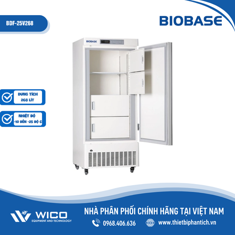 Tủ Lạnh Âm 25 Độ C Kiểu Đứng Biobase 268 - 328 - 270 - 350 Lít