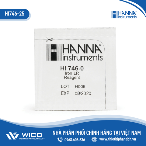 Thuốc thử Dùng Cho Checker Sắt LR HI746, 25 Lần Đo Hanna HI746-25