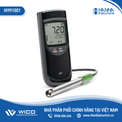 Máy Đo pH/Nhiệt Độ Chống Thấm Nước HI991001