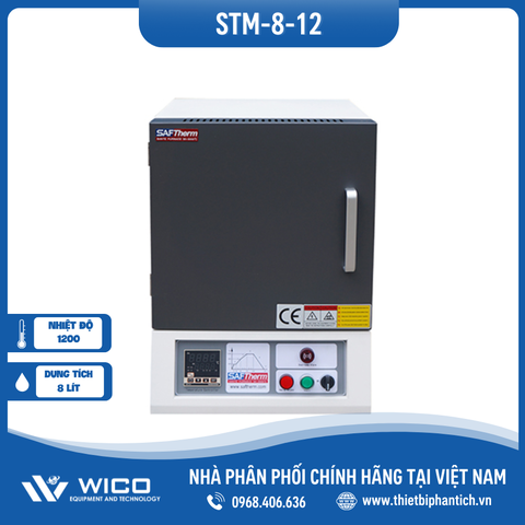 Lò Nung Trung Quốc 1200 Độ Saftherm STM-8-12 | 8 Lít