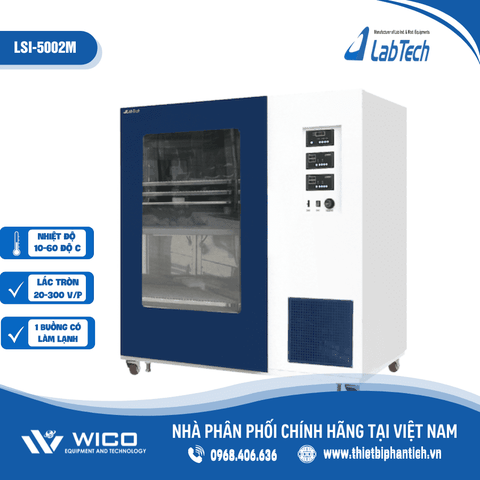 Tủ Ấm Lắc Có Làm Lạnh 2 Tầng Labtech Hàn Quốc LSI-5002M