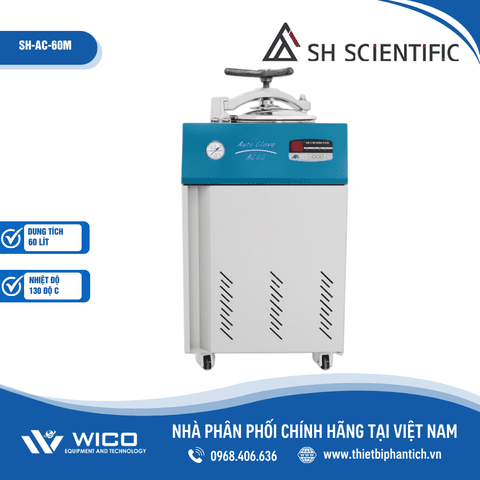 Nồi Hấp Tiệt Trùng Kiểu Đứng 60 - 80 -100 Lít SH Scientific Hàn Quốc