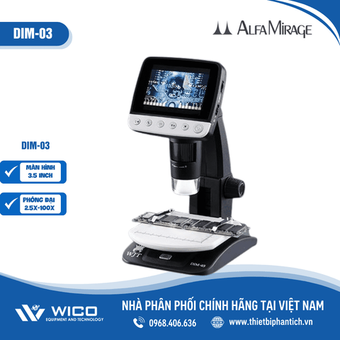 Kính hiển vi điện tử Alfa Mirage DIM-03 (Nhật Bản)