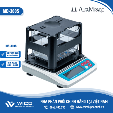 Cân Đo Tỷ Trọng Alfa Mirage Nhật Bản MD-300S | 0.001g/cm3 - 300g