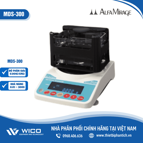 Cân Đo Tỷ Trọng Alfa Mirage Nhật Bản MDS-300 | 0.001g/cm3 - 300g