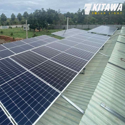 KITAWA lắp điện mặt trời 24kw cho nông trại của anh Chí tại Long An