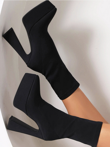 PLATFORM BOOTS MŨI NHỌN ĐẾ ĐÚP