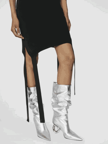 KNEE BOOTS MŨI NHỌN GÓT KIỂU