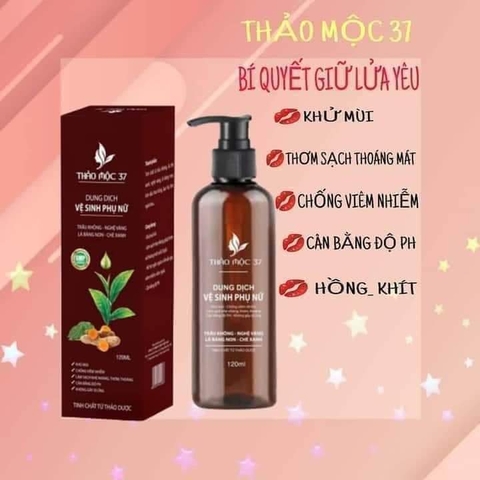 DUNG DỊCH VỆ SINH PHỤ NỮ THẢO MỘC 37