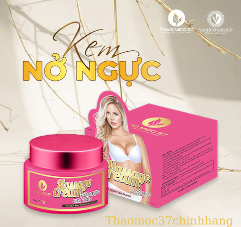 Kem Massage Nở Ngực Siêu Tốc Thảo Mộc 37 Nở Ngực Siêu Tốc