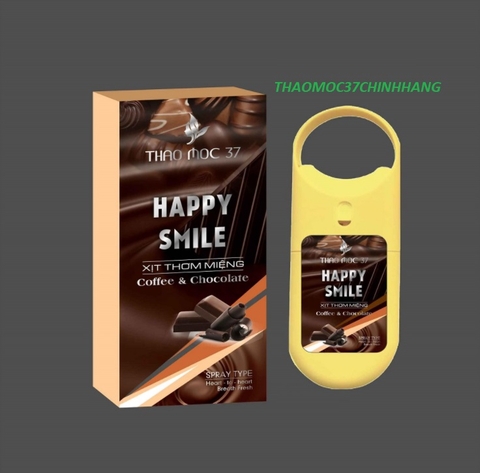 XỊT THƠM MIỆNG HAPPY SMILE Coffee-Chocolate-Thảo Mộc 37