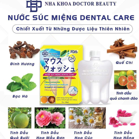 NƯỚC SÚC MIỆNG DENTAL CARE TRẮNG RĂNG THƠM MIỆNG DOCTOR BEAUTY