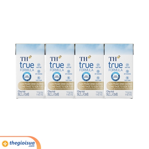 Sữa uống dinh dưỡng công thức từ sữa tươi TH FORMULA 110ml (1-2 tuổi), thùng 6 lốc