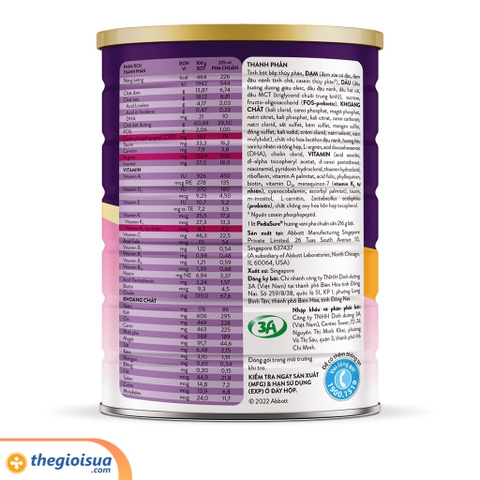 Sữa bột Pediasure BA 1,6kg