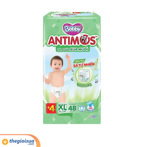 Tã Bobby quần Antimos xua muỗi XL48.4