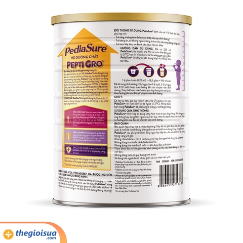 Sữa bột Pediasure BA 1,6kg