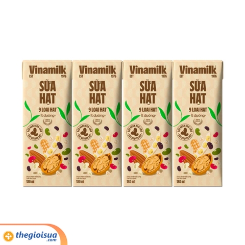 Sữa hạt 9 loại hạt Vinamilk hộp 180ml
