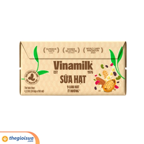 Sữa hạt 9 loại hạt Vinamilk hộp 180ml