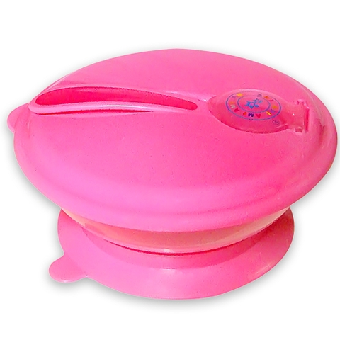 BÁT TẬP ĂN ĐẾ BÁM DÍNH KÈM NẮP VÀ MUỖNG AMI – NICKY BABIES