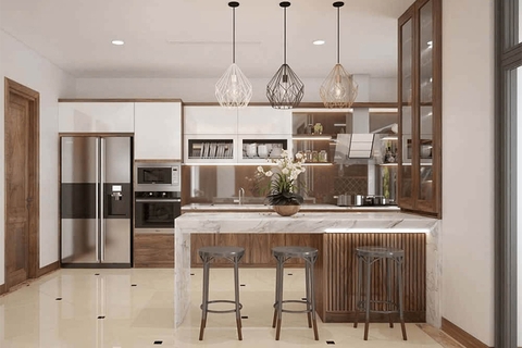 Gợi ý những mẫu đèn trang trí cho phòng bếp ăn cực kỳ độc đáo