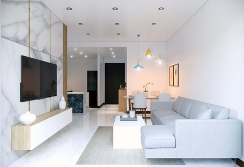 Thiết kế nội thất căn hộ chung cư SUNWAH PEARL đẹp tinh tế tại Bình Thạnh
